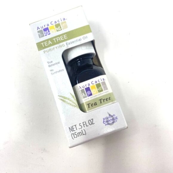 Aura Cacia 100% Pure Essential Oil Tea Tree 0.5 fl oz Purifying Cleansing - Picture 2 of 8